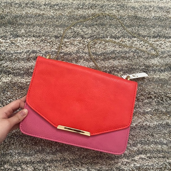 Pink & Red Crossbody Bag NWT | Pink Shoulder Bag | Shoulder Bag | Crossbody NWT - Picture 1 of 16